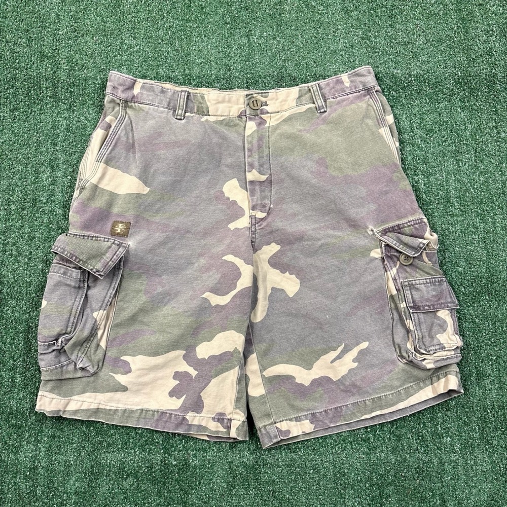 2000's Izod Army Camo Cargo Shorts